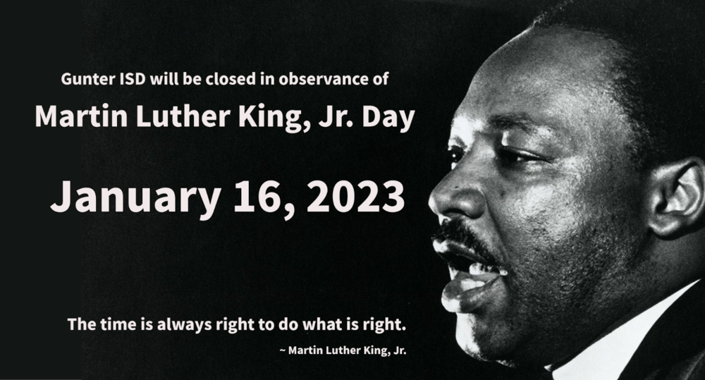 January 16 - MLK Day