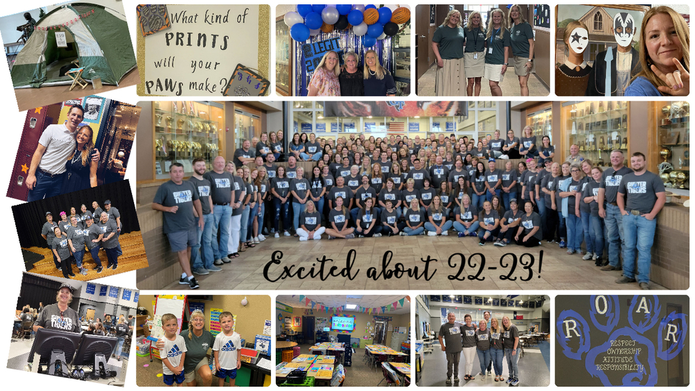 Back to school collage