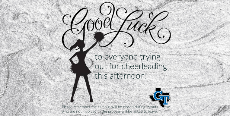 Cheer tryout good luck