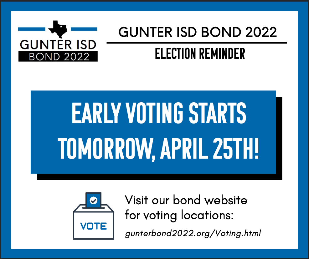 Early Voting Begins Tomorrow