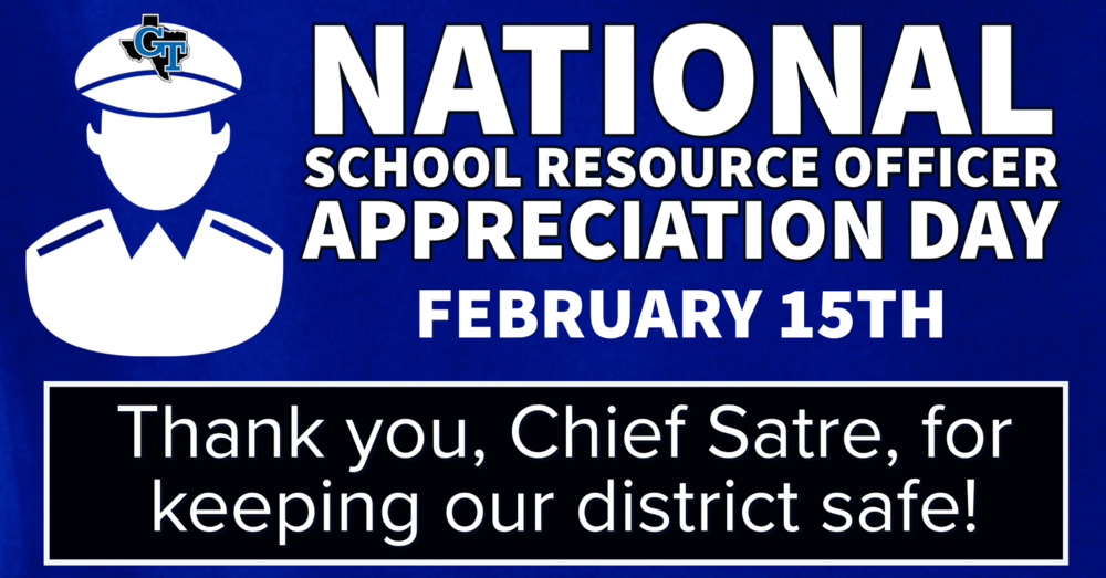 Thank YOU! Chief Satre Gunter High School