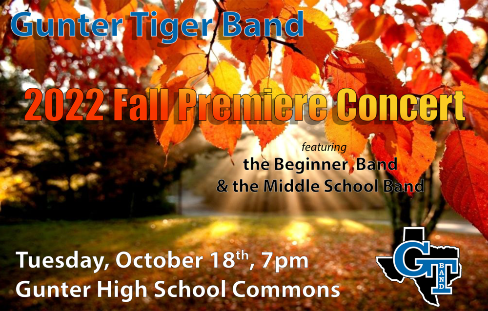 fall concert poster