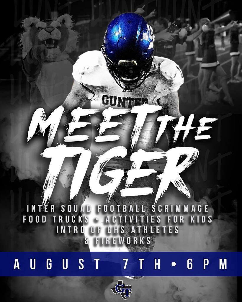 Meet the Tiger August 7- 6 PM