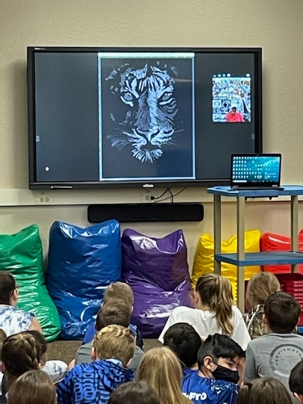 Tiger drawn by illustrator
