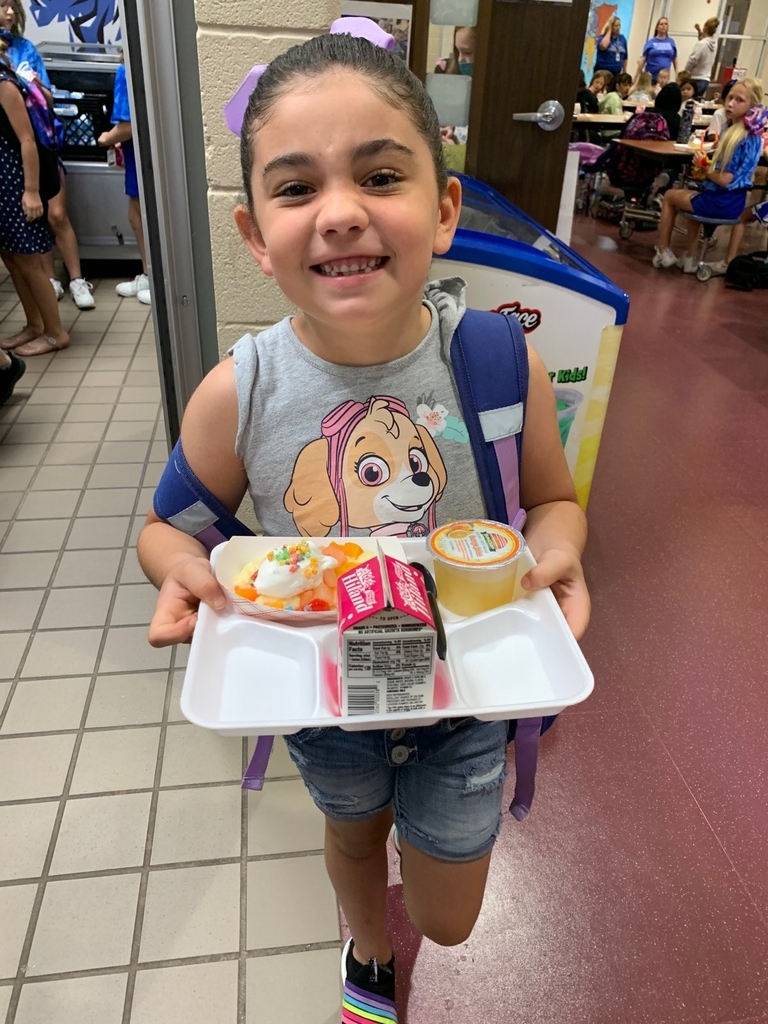 girl with tray