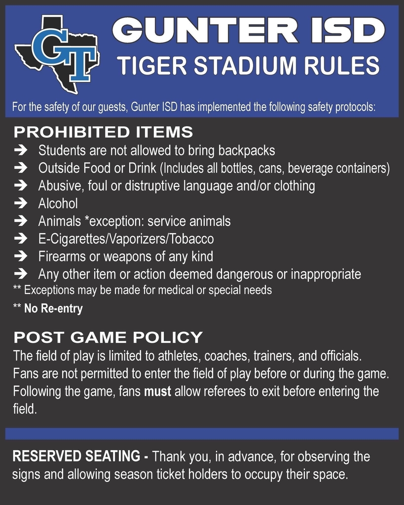 Tiger Stadium Rules