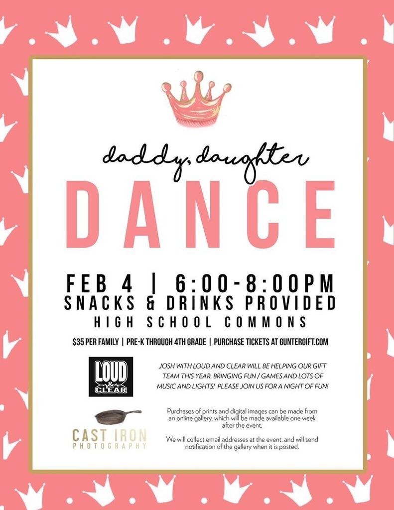 daddy daughter dance poster