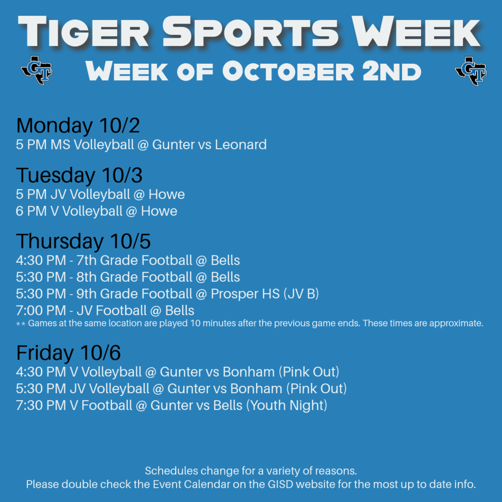 Tiger Sports Week